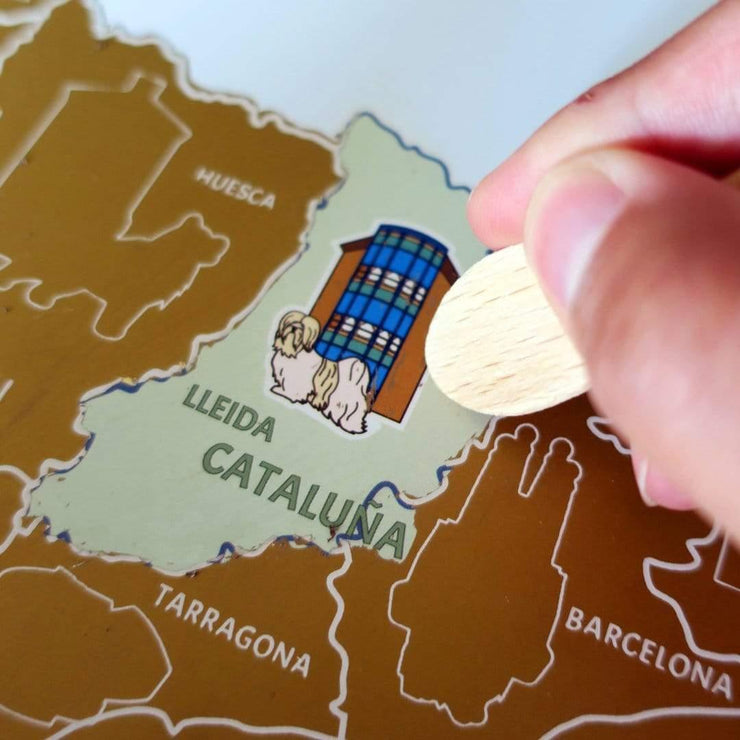 Mapa de España rascar personalizado